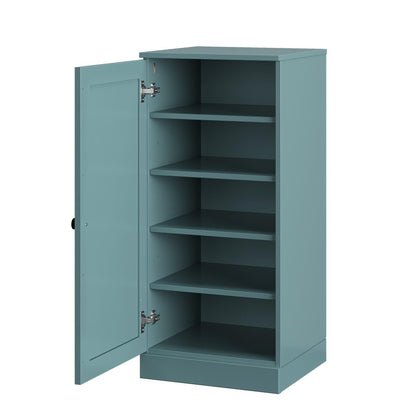 Aqua Ten Pair Solid WoodShoe Storage Cabinet HomeRoots