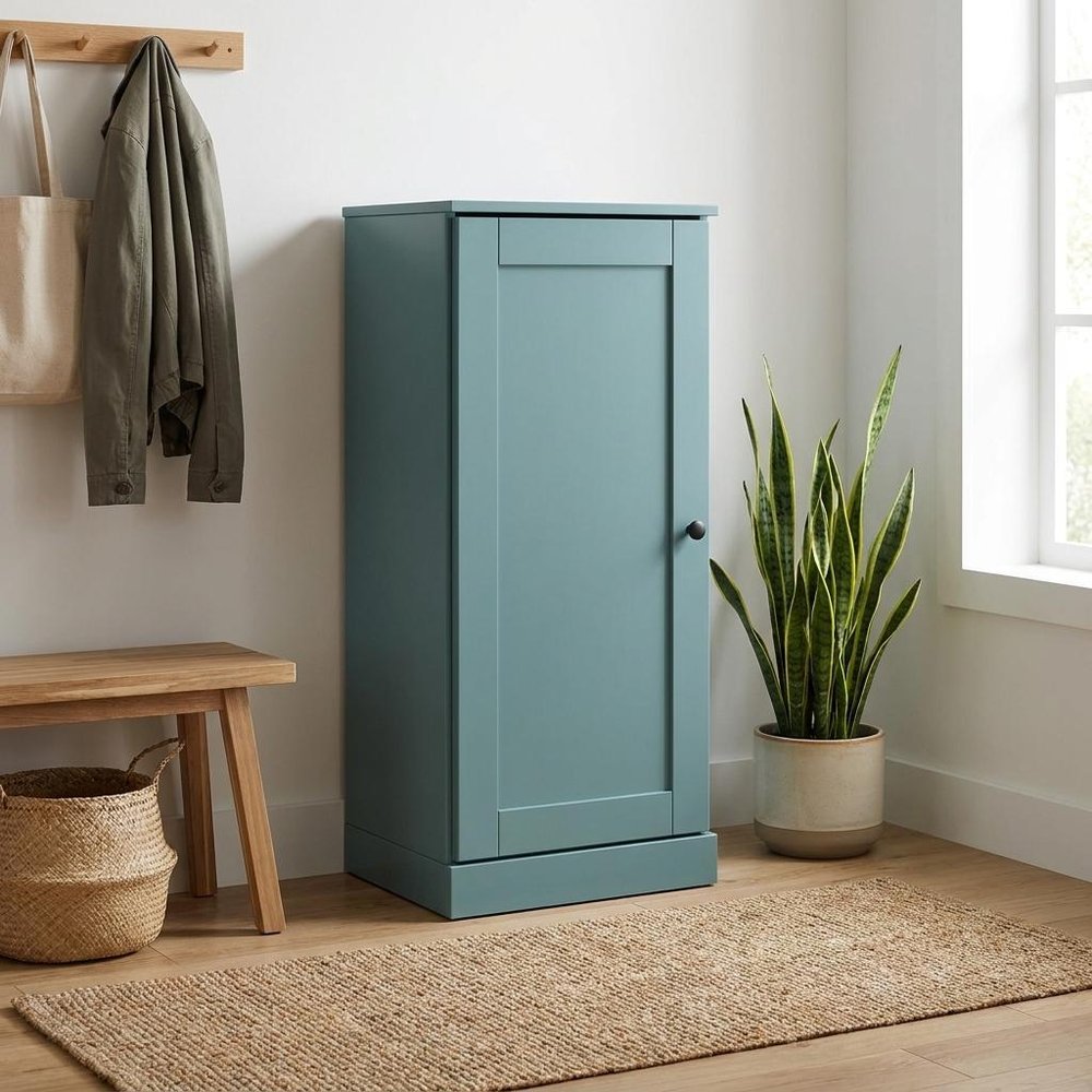 Aqua Ten Pair Solid WoodShoe Storage Cabinet HomeRoots