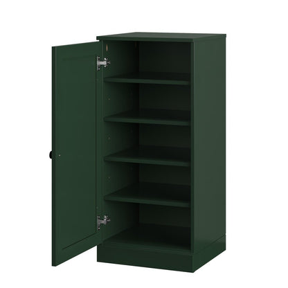 Green Ten Pair Solid WoodShoe Storage Cabinet HomeRoots