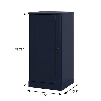 Navy Blue Ten Pair Solid WoodShoe Storage Cabinet HomeRoots