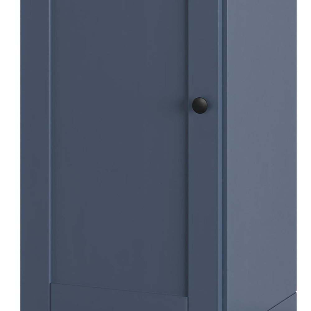 French Blue Ten Pair Solid WoodShoe Storage Cabinet — view 4