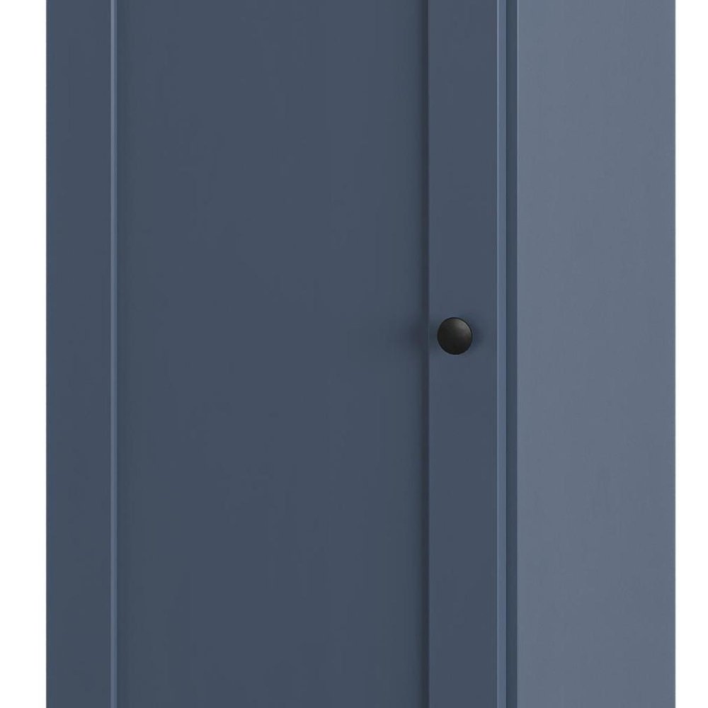 French Blue Ten Pair Solid WoodShoe Storage Cabinet