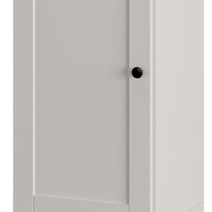 Off White Ten Pair Solid WoodShoe Storage Cabinet HomeRoots