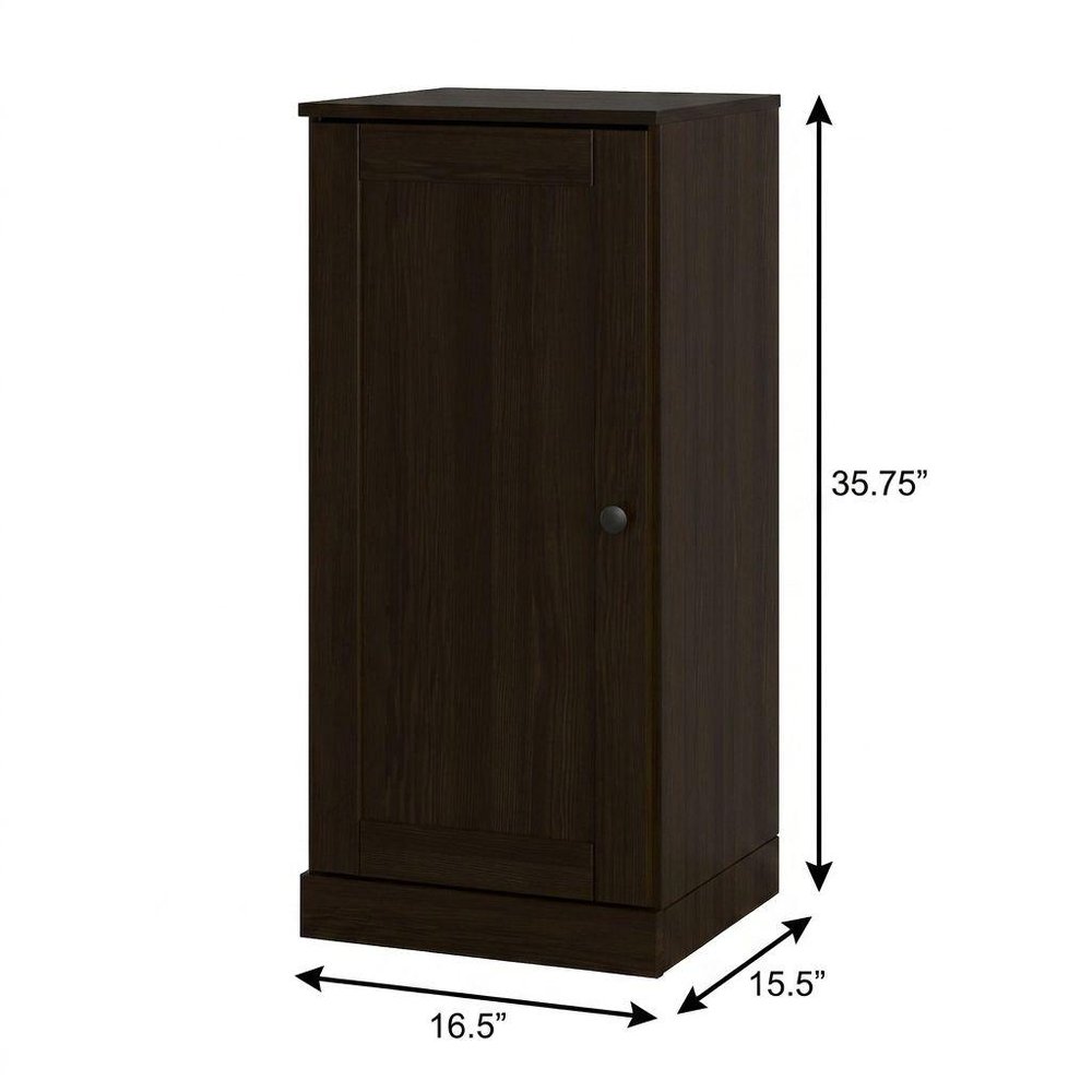 Espresso Ten Pair Solid WoodShoe Storage Cabinet HomeRoots