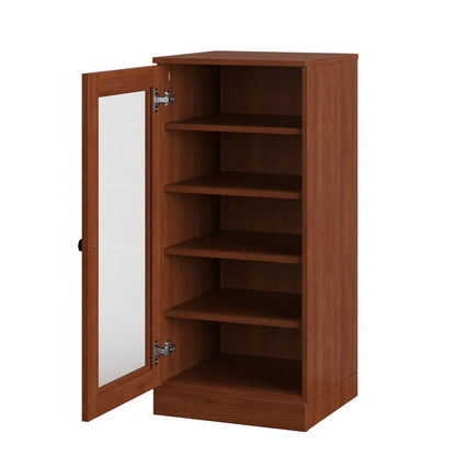 Coffee Ten Pair Solid WoodShoe Storage Cabinet HomeRoots