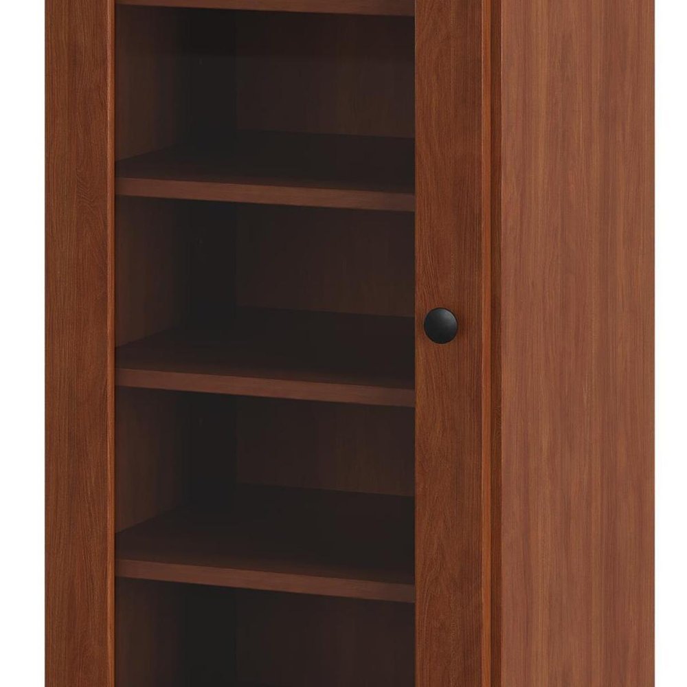 Coffee Ten Pair Solid WoodShoe Storage Cabinet — view 6