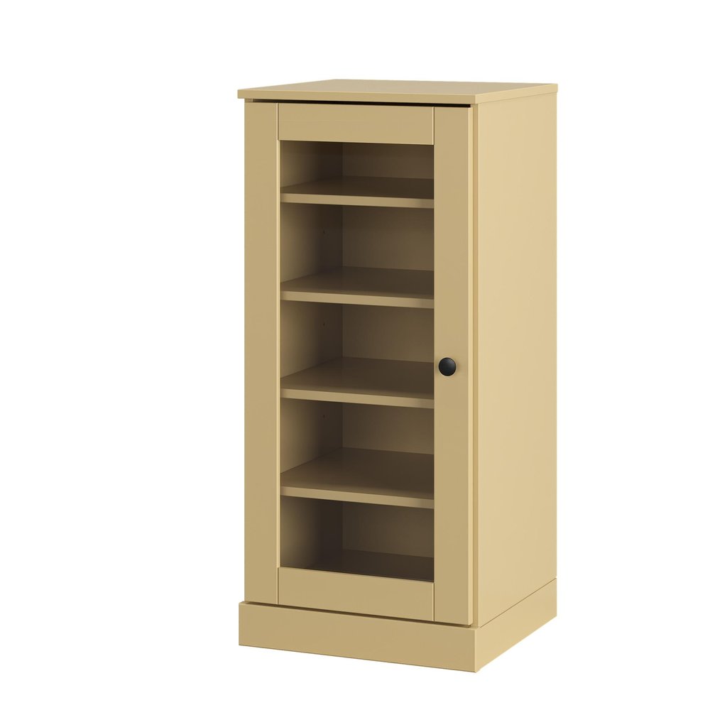 Yellow Ten Pair Solid WoodShoe Storage Cabinet — view 1