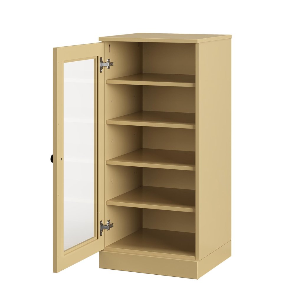 Yellow Ten Pair Solid WoodShoe Storage Cabinet — view 2