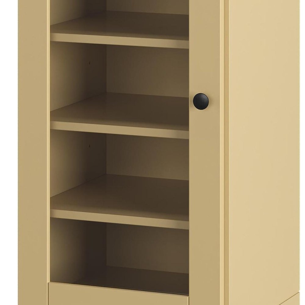 Yellow Ten Pair Solid WoodShoe Storage Cabinet HomeRoots