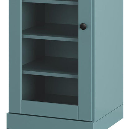 Aqua Ten Pair Solid WoodShoe Storage Cabinet HomeRoots