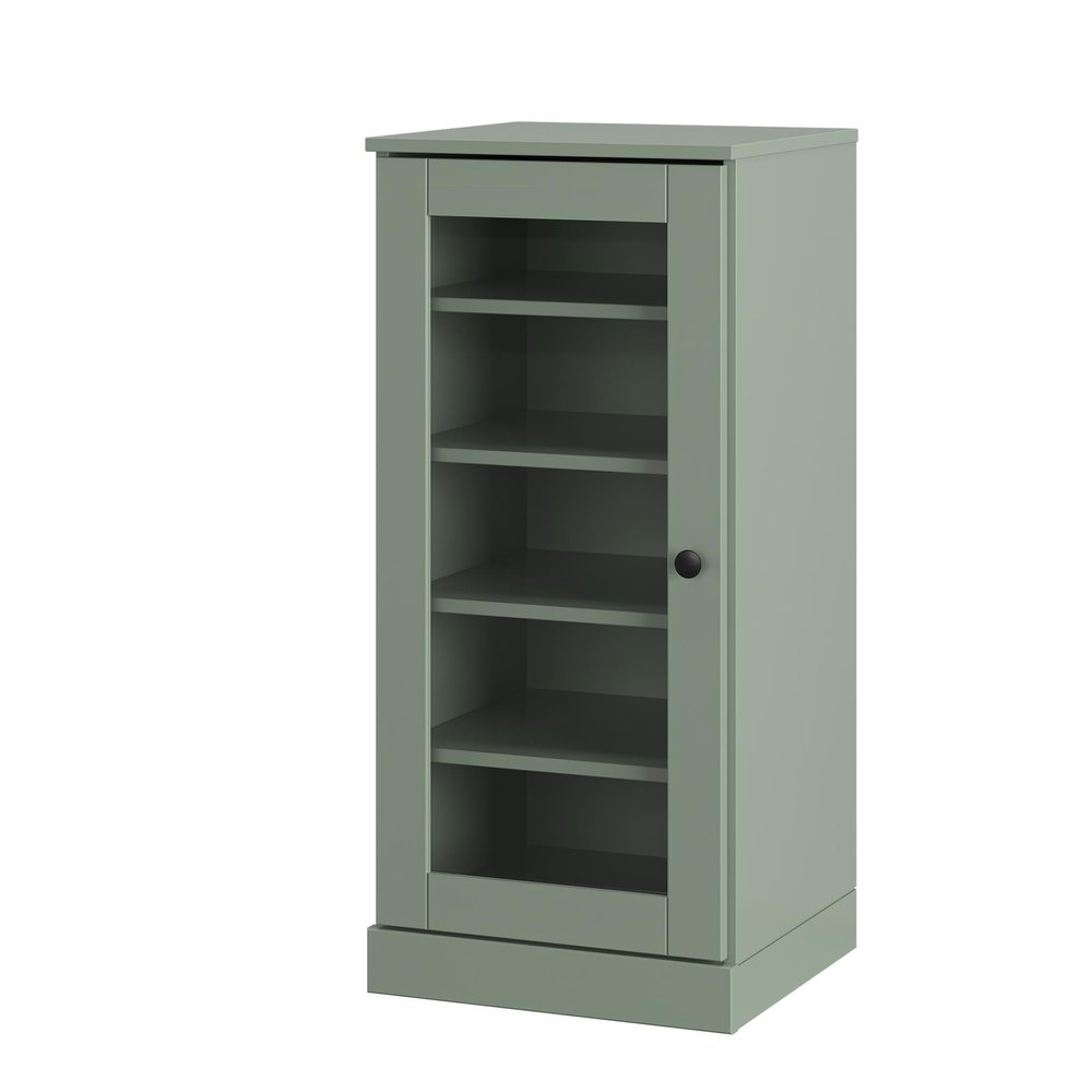 Sage Ten Pair Solid WoodShoe Storage Cabinet HomeRoots