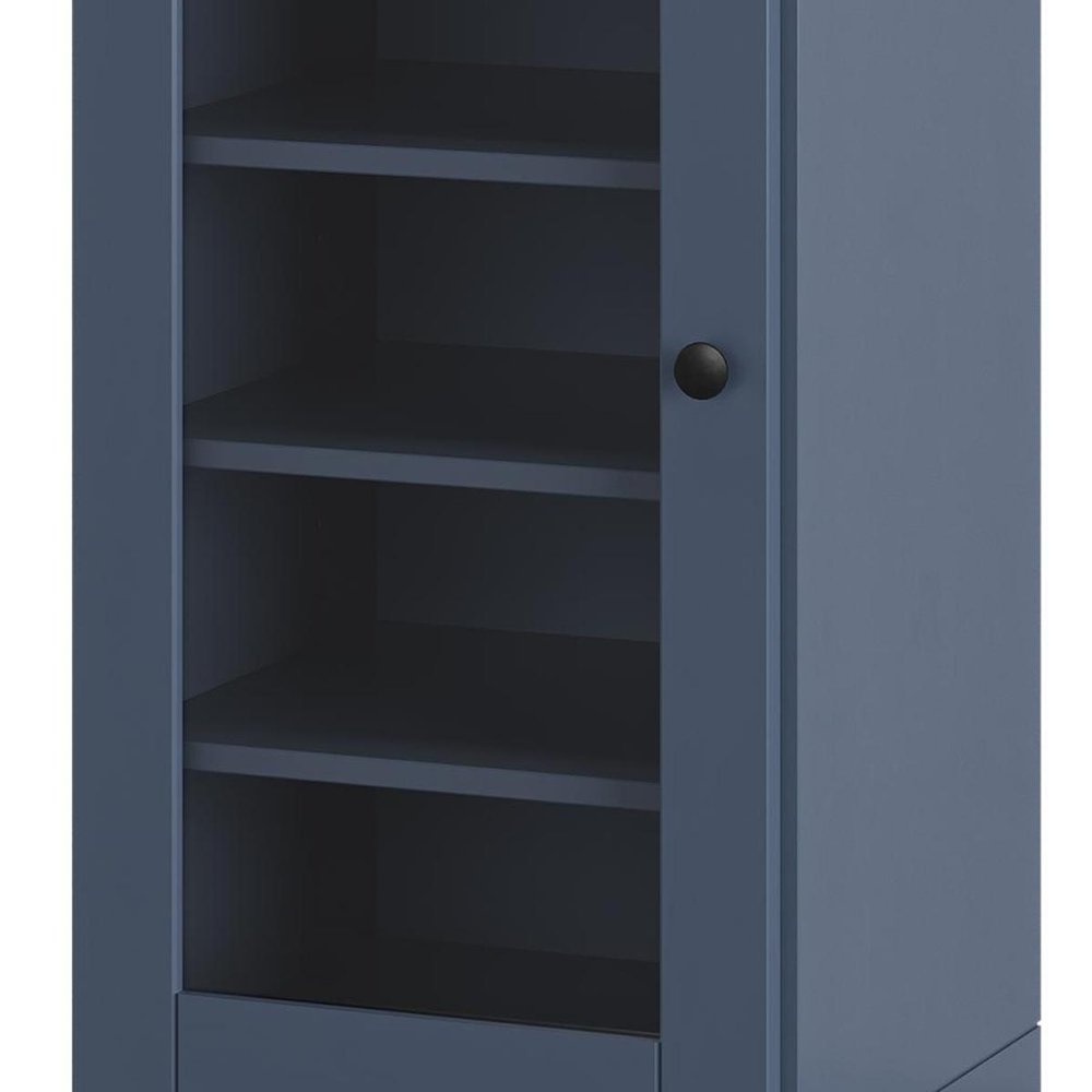 French Blue Ten Pair Solid WoodShoe Storage Cabinet HomeRoots