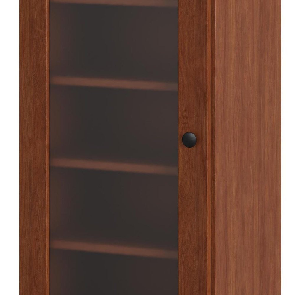 Coffee Ten Pair Solid WoodShoe Storage Cabinet — view 6