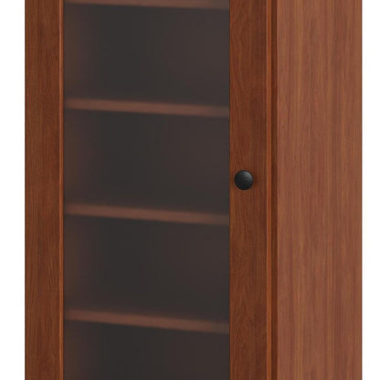 Coffee Ten Pair Solid WoodShoe Storage Cabinet