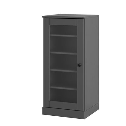 Gray Ten Pair Solid WoodShoe Storage Cabinet HomeRoots
