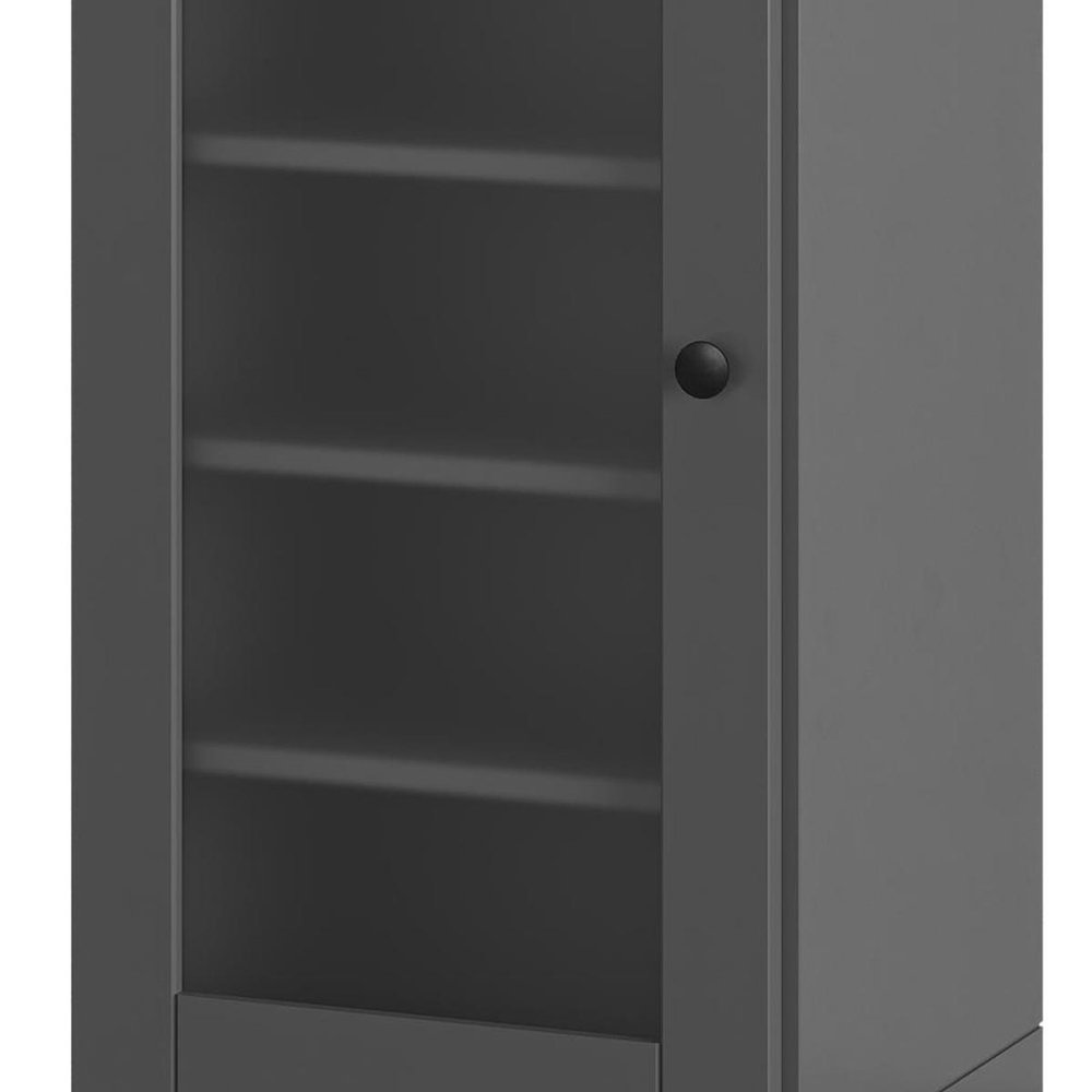 Gray Ten Pair Solid WoodShoe Storage Cabinet HomeRoots