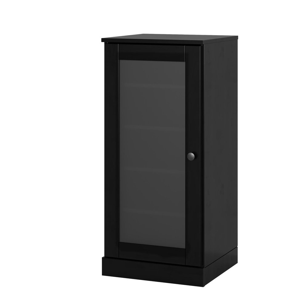 Black Ten Pair Solid WoodShoe Storage Cabinet — view 1