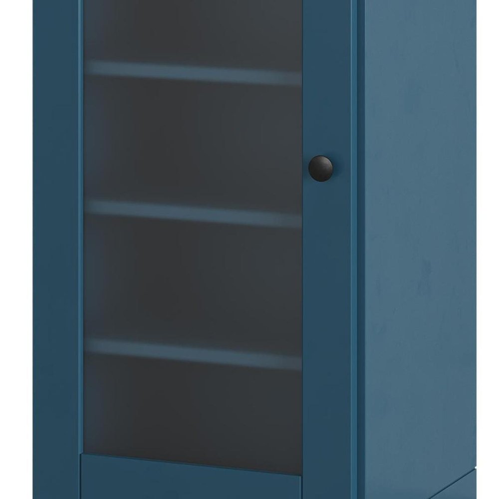 Teal Blue Ten Pair Solid WoodShoe Storage Cabinet HomeRoots