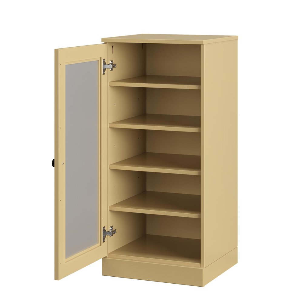 Yellow Ten Pair Solid WoodShoe Storage Cabinet HomeRoots