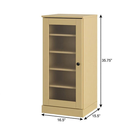Yellow Ten Pair Solid WoodShoe Storage Cabinet HomeRoots