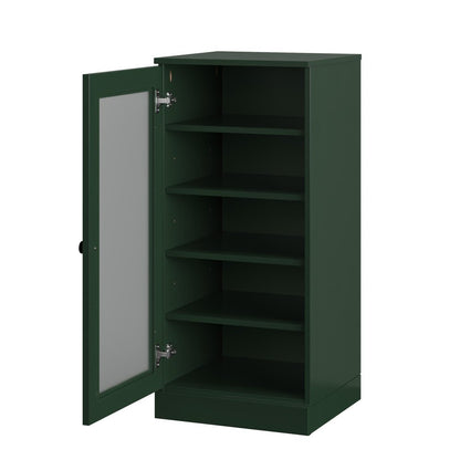 Green Ten Pair Solid WoodShoe Storage Cabinet HomeRoots