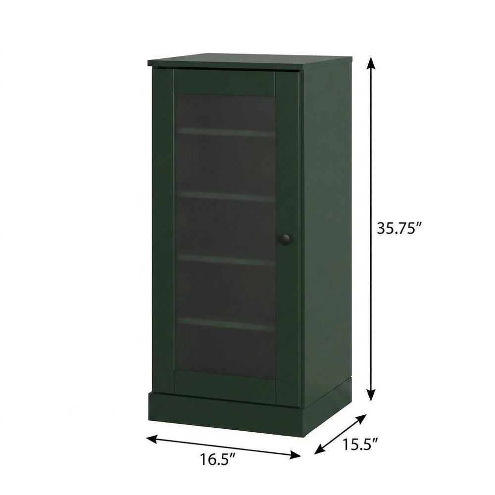 Green Ten Pair Solid WoodShoe Storage Cabinet — view 3