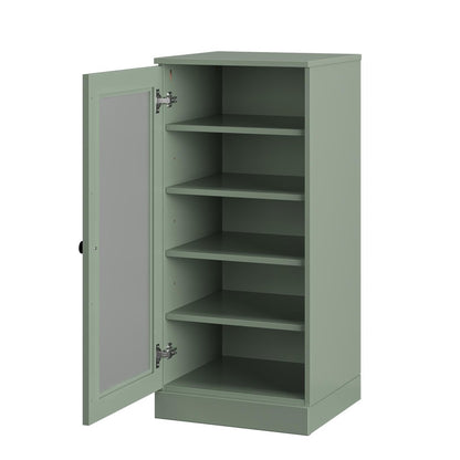 Sage Ten Pair Solid WoodShoe Storage Cabinet HomeRoots