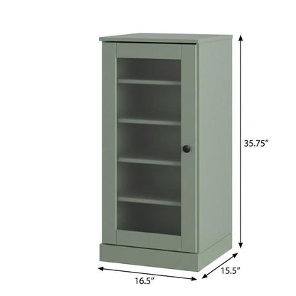 Sage Ten Pair Solid WoodShoe Storage Cabinet HomeRoots