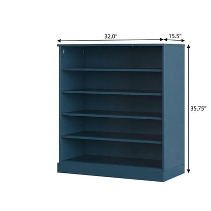 Teal Blue Twenty Pair Solid WoodShoe Storage Cabinet HomeRoots