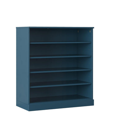 Teal Blue Twenty Pair Solid WoodShoe Storage Cabinet