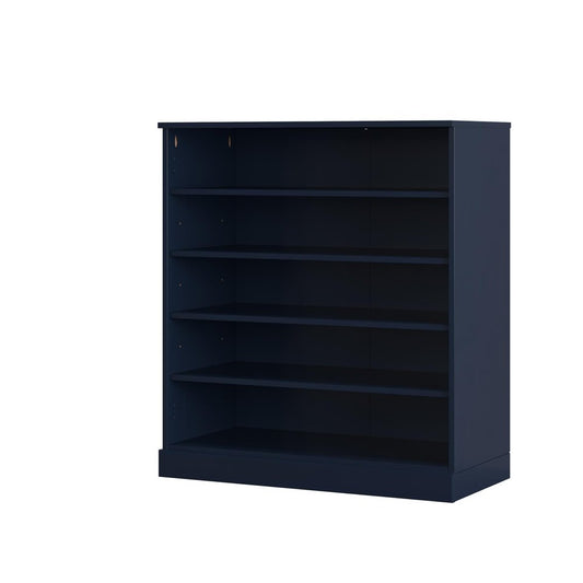 Navy Blue Twenty Pair Solid WoodShoe Storage Cabinet