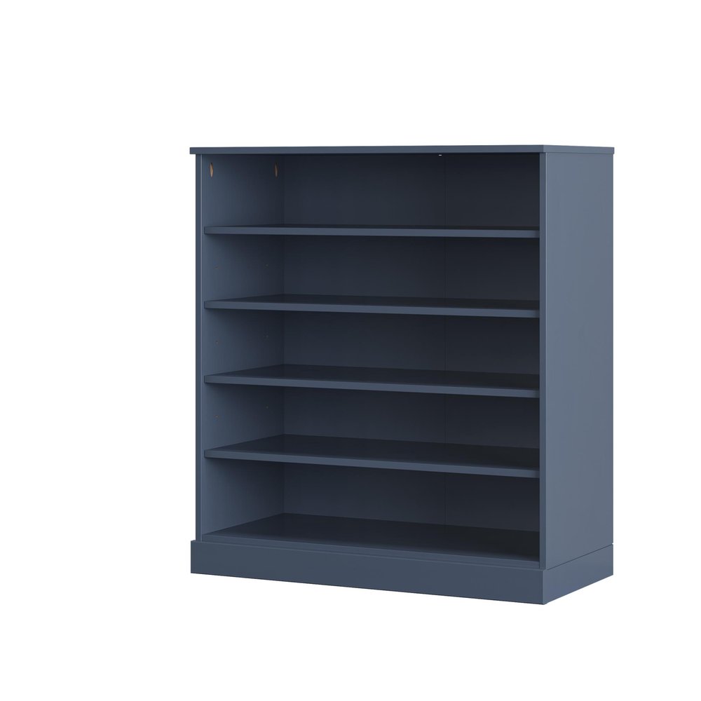 French Blue Twenty Pair Solid WoodShoe Storage Cabinet — view 1