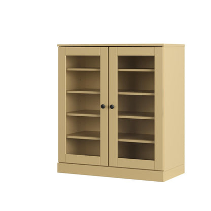 Yellow Twenty Pair Solid WoodShoe Storage Cabinet HomeRoots