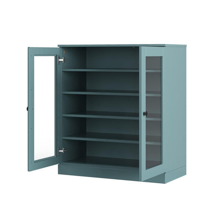 Aqua Twenty Pair Solid WoodShoe Storage Cabinet HomeRoots