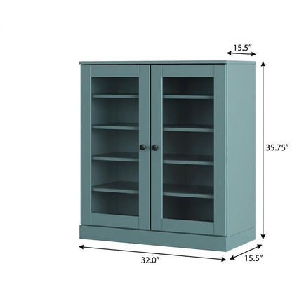 Aqua Twenty Pair Solid WoodShoe Storage Cabinet HomeRoots