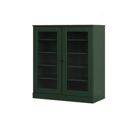 Green Twenty Pair Solid WoodShoe Storage Cabinet HomeRoots
