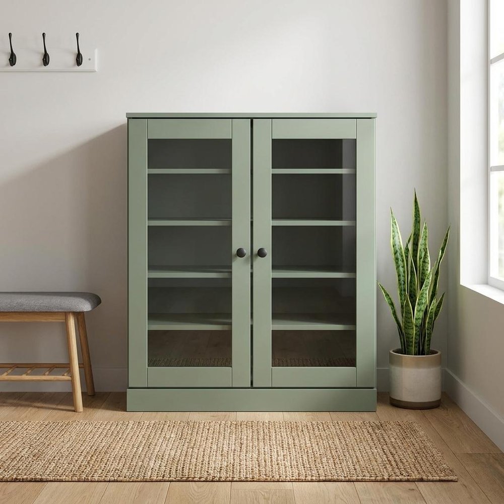 Sage Twenty Pair Solid WoodShoe Storage Cabinet — view 5