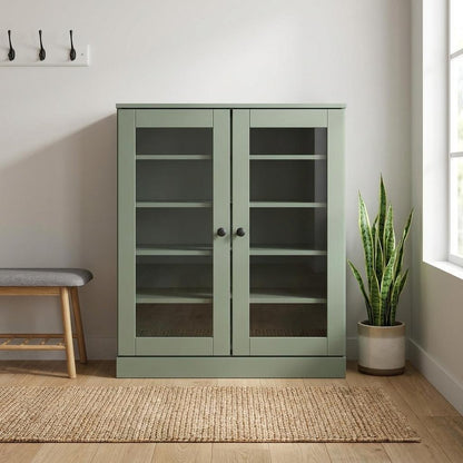 Sage Twenty Pair Solid WoodShoe Storage Cabinet HomeRoots