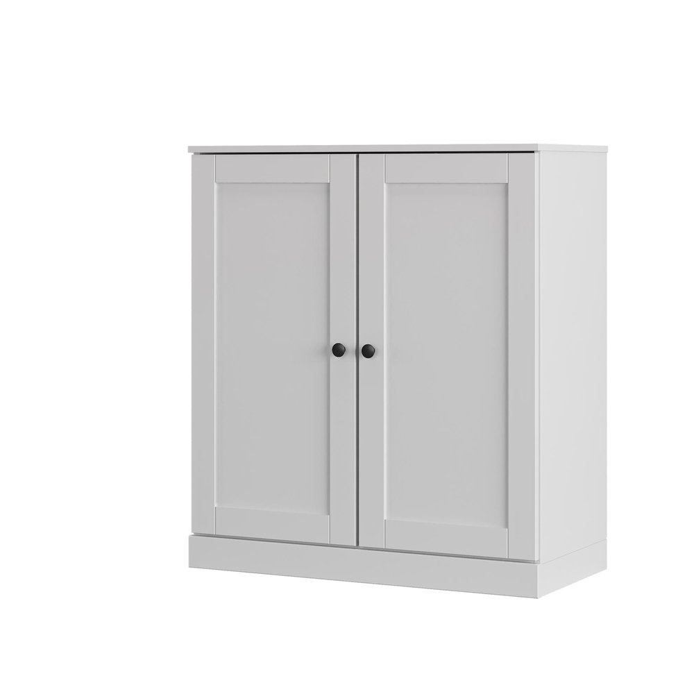 White Twenty Pair Solid WoodShoe Storage Cabinet HomeRoots