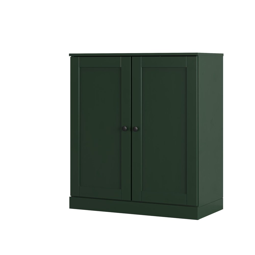 Green Twenty Pair Solid WoodShoe Storage Cabinet HomeRoots