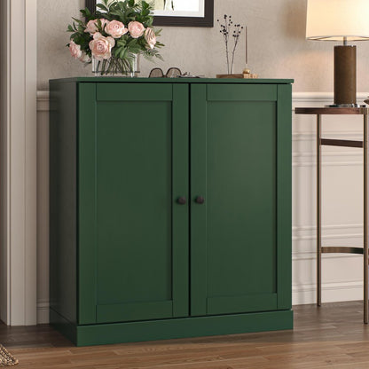 Green Twenty Pair Solid WoodShoe Storage Cabinet HomeRoots