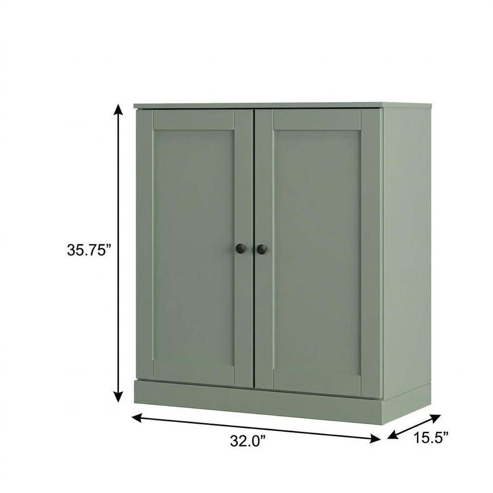 Sage Twenty Pair Solid WoodShoe Storage Cabinet — view 3