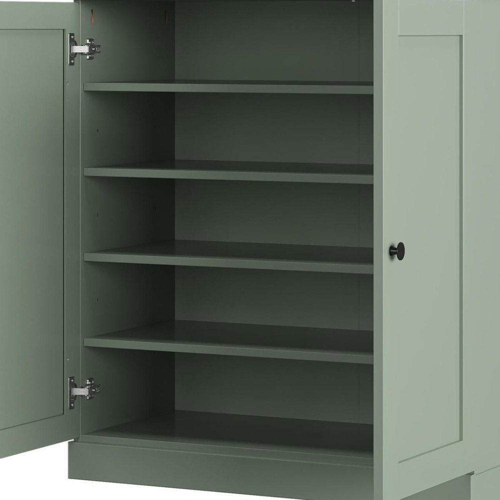Sage Twenty Pair Solid WoodShoe Storage Cabinet — view 4