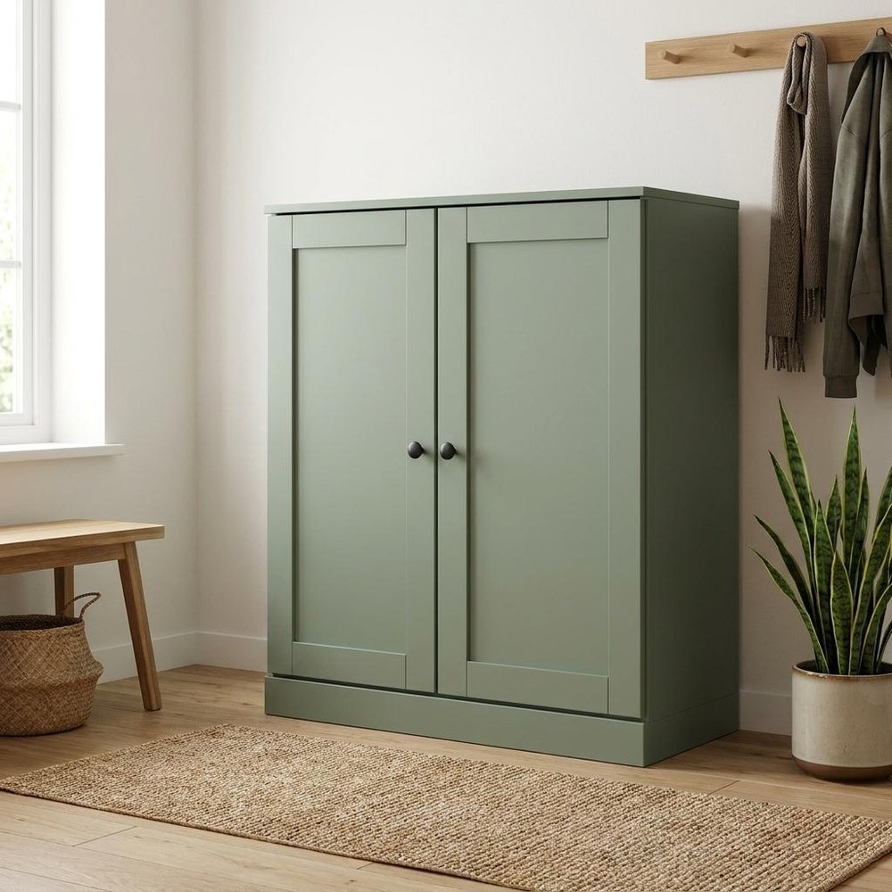 Sage Twenty Pair Solid WoodShoe Storage Cabinet — view 5