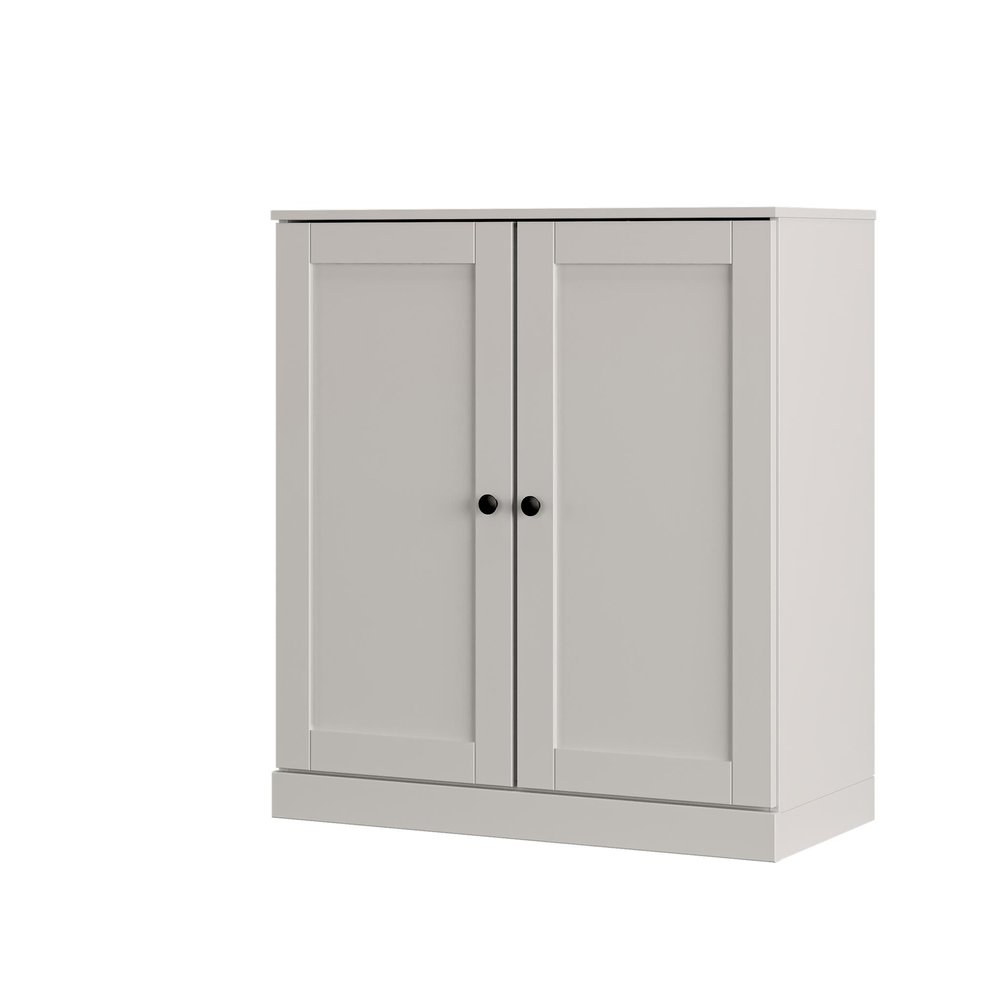 Off White Twenty Pair Solid WoodShoe Storage Cabinet HomeRoots