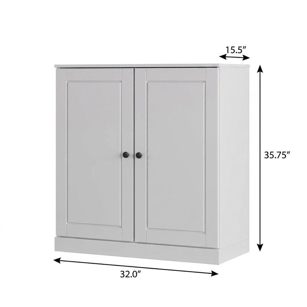 White Twenty Pair Solid WoodShoe Storage Cabinet HomeRoots