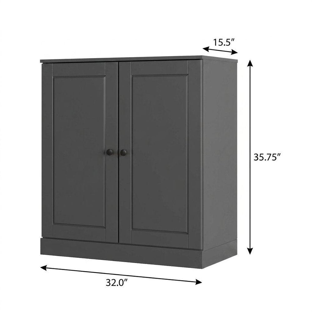Gray Twenty Pair Solid WoodShoe Storage Cabinet HomeRoots