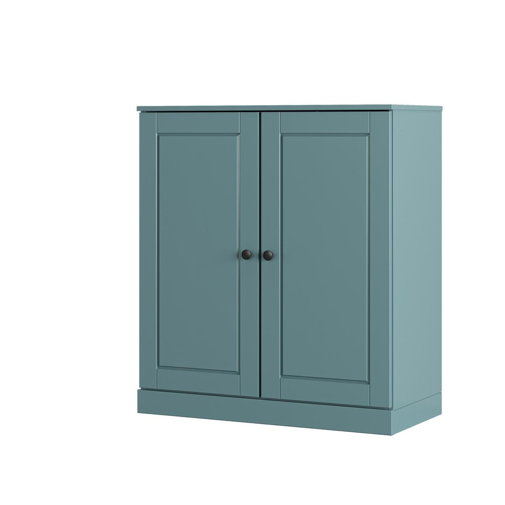Aqua Twenty Pair Solid WoodShoe Storage Cabinet HomeRoots