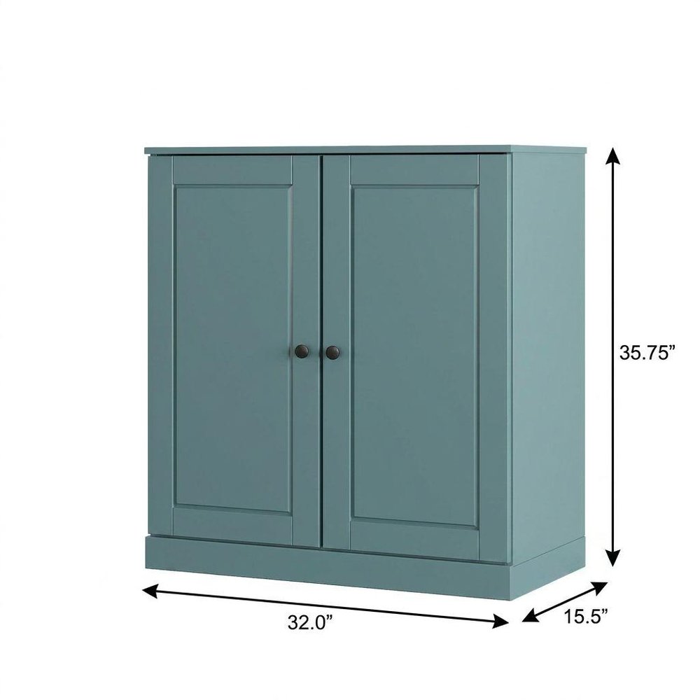 Aqua Twenty Pair Solid WoodShoe Storage Cabinet — view 5