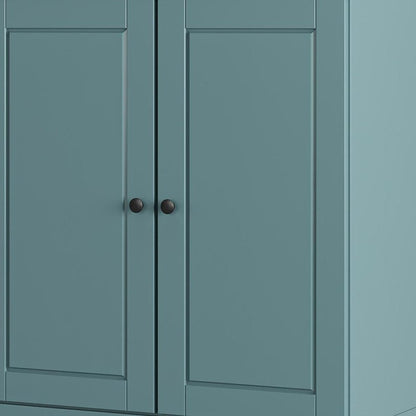 Aqua Twenty Pair Solid WoodShoe Storage Cabinet
